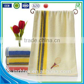 Dobby Border Emboridered Logo Yarn Color Dyed Sports Towel photo-5
