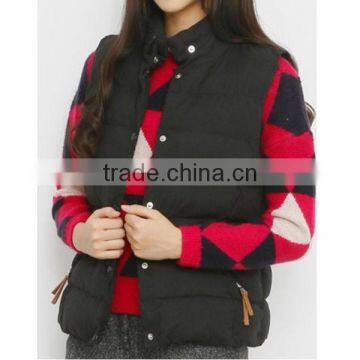 2015 Customized Outdoor Woman Slim Cotton Vests Wholesale photo-4