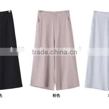 custom long loose culottes pants, hot culottes shorts for girls, women plain fashion pants culottes