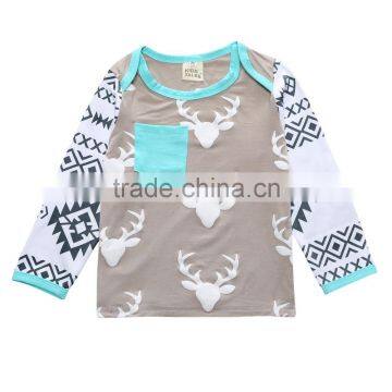 S17490A Baby Boys Girls Clothes Set Deer Tops Hoodie + Pants Kids Children's Clothing
