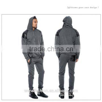 Fashion Casual Custom Slim Fit Wholesale Men Cheap Polyester Tracksuit photo-2