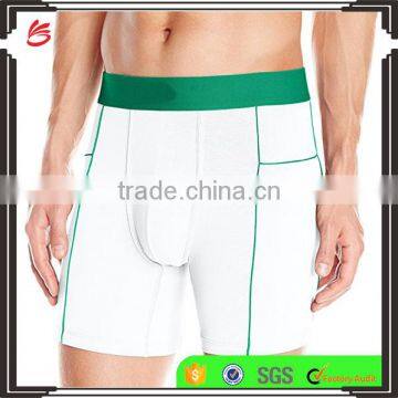 2017 Wholesale Fashion Custom design men sexy seamless underwear boxer briefs elastic boxer shorts