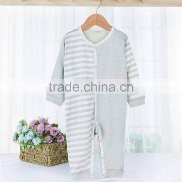 Organic Cotton Baby Rompers Long Sleeve Baby Sleepwear photo-2