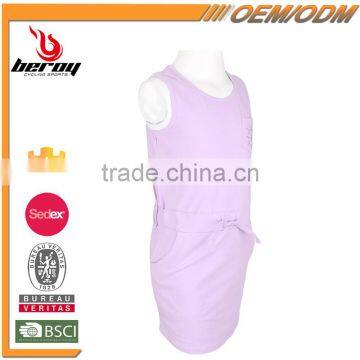 Comfort Wearing Sleeveless Summer Baby Girl Dress With Waist Strap photo-2