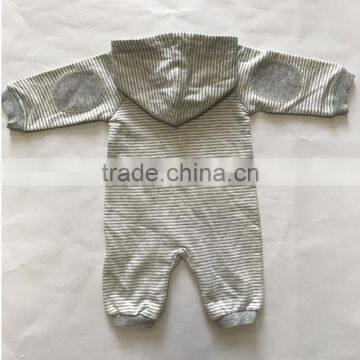 Infants & Toddlers Age Group Baby Hooded Romper and 100% Cotton 100% Cotton Yarn Dye French Terry Baby Jumpsuit photo-3