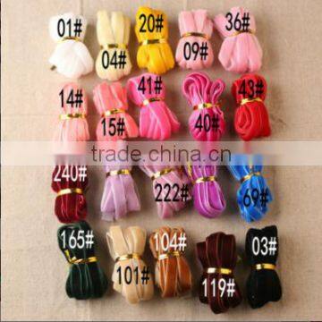 Hi-ana Ribbon 88 Wholesale High Quality Gift Box Packaging Green Velvet Ribbon photo-2