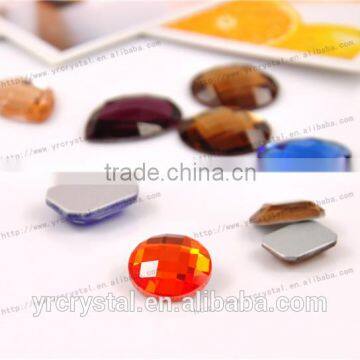Crystal stone glass beads no hotfix sew on flat back rhinestone