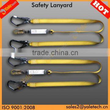 YL-E517 adjust rope lanyard/fall arresters with rope/double ended lanyards