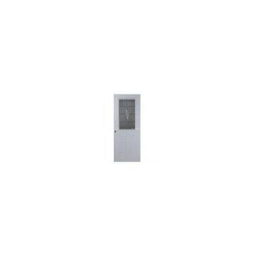 2 panel steel glass door/half view 2 panel door