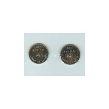 LIR2032 Li-ion Button Cell Battery