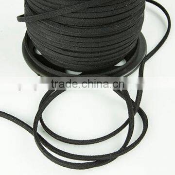 Black Suede Cord Faux Leather Jewelry Making/Beading/Thread flat DIY 3mm