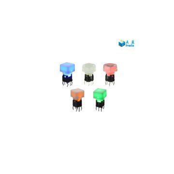 6.0X6.0 DIP Type illuminated Tact Switches with various cap