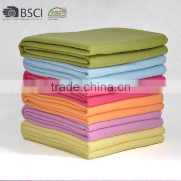 polyester solid color microfiber throw blanket