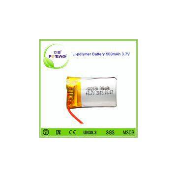 902030 3.7V 500mAh lithium polymer battery