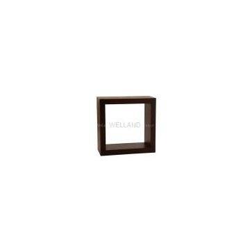 Cube Shelf, Picture Frames, Wood Shelf