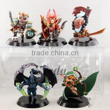 (Hot game) Wholesale DOTA 2 action figure set of 5pcs PVC model toy Dota 2 Animation Game doll