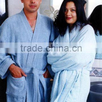 100% Cotton Uni-Sex Shawl Collar Bathrobe