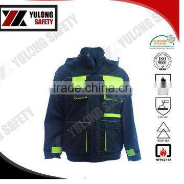 Cheap Price Washing 100 Times Color Fastness 4-5 Grade Flame Retardant Jacket