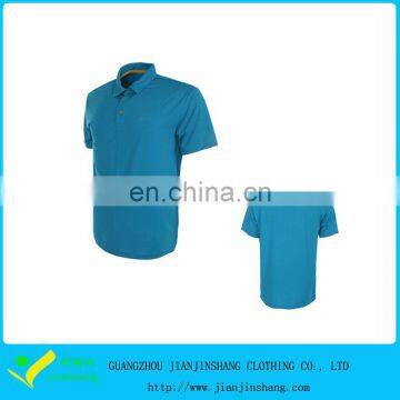 Fitness Custom Polyester 4-Way Stretch Man's Golf Shirts Factory