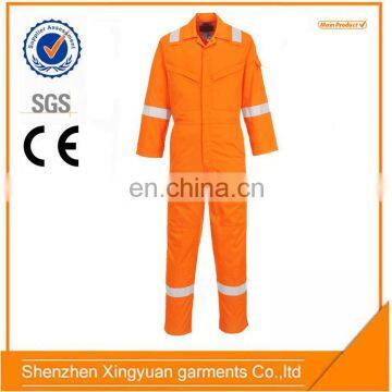 China manufacture aramid IIIA FR reflective Fire Resistant coverall suit for oil and gas