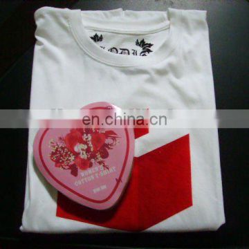 compressed t-shirt in customized shape