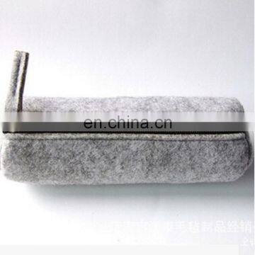 Korea Felt Round Zipper Cheap School Pencil Pouch