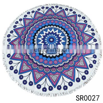 TOROS OEM promotional large round mandala beach towel for travel