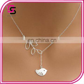 Europe and the United States Necklace Fashion Alloy Leaf birds Necklace Clavicalis Necklace