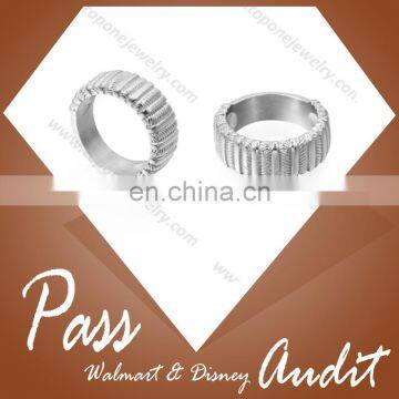 New Trendy Wholesale Stainless Steel Twisted Rope Ring Jewelry