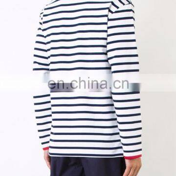 White Cotton Striped T-shirt From What we Sew Cotton 100% Machine Wash photo-3