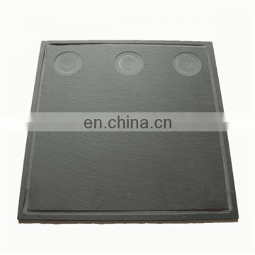 Square shale slate tray