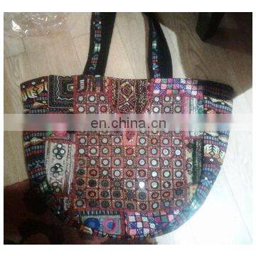 mirror work old vintage ladies hippie bag hobo bag banjara bag