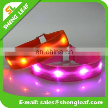 Party gift flashing led, controlled led bracelet led slap bracelet