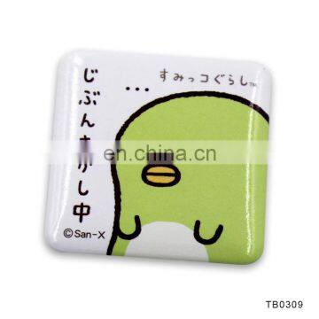 Square Personalized metal Pin Button For Party/promotion in Bulk