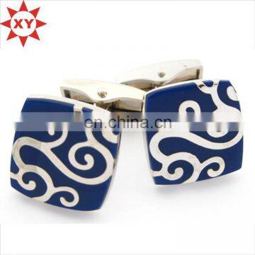 Hot sale new design logo rose gold cufflinks for boys