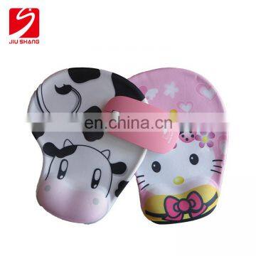 Cartoon fabric Silicone Wrist rest mouse pad with factory price