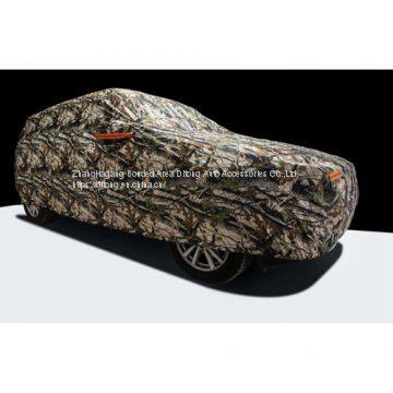 PU Coated Camouflage PEVA Add Cotton Fabric SUV Car Covers photo-2