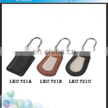 Promotional Colorful Leather with Mature Metal Keytag