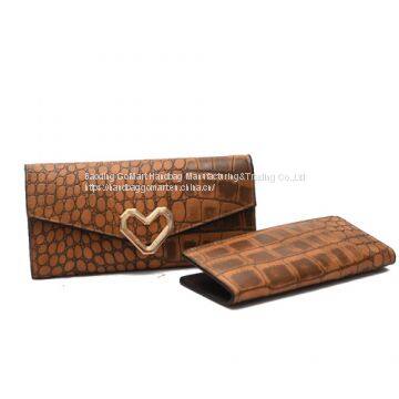 PU leather women wallet