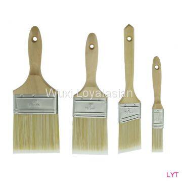 Paint Brush，PET，Solid Round Tappered,Polyerster/Nylon,Bristle, wooden,rubber handle
