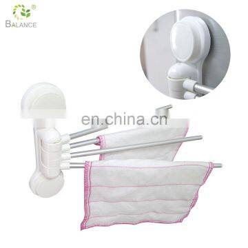 Bathroom Towel Bar Suction Cup Swivel Towel Rack