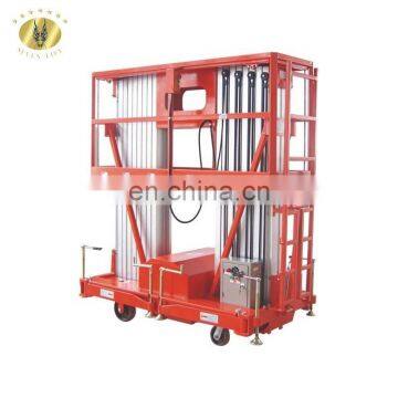 7LSJLII Shandong SevenLift hydraulic manual aluminium ladder machine lift table on wheels