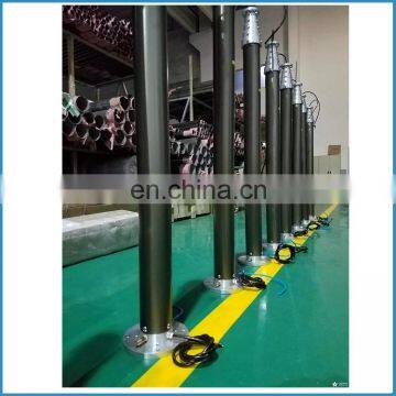 6 Meter Light Weight Portable Hand Pump Locking Pneumatic Telescopic Mast for Meteorology Use photo-4