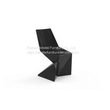 Modern Karim Rashid Vertex design fiberglass leisure dining chair