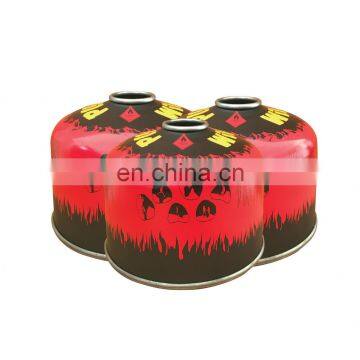 Camping butane gas cartridge 230g screw valve butane gas cartridge