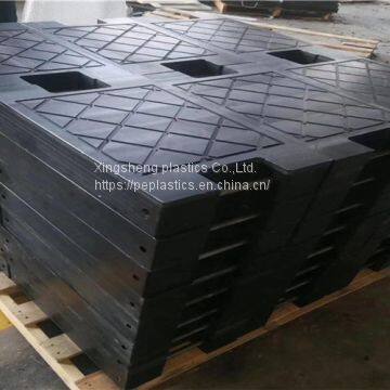 heavy duty uhmw polyethylene crane outrigger pad