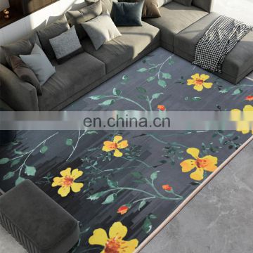 Household custom modern digital  polyester dining room printed carpet