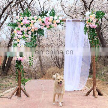 Customize Romantic Backdrop Curtain Drape Fabric Wedding Hall Backdrop Ideas Indian Wedding Decorations Decor photo-4