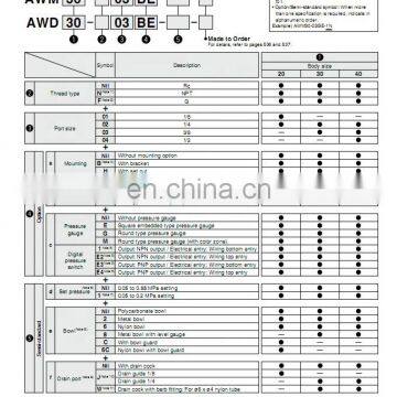 SMC Automatic Air Filter Water Filters Regulator AWD40-F04 photo-4