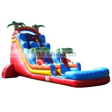 South Beach Waterslide Backyard Kids Water Slide Commercial Inflatable Tropical Slip and Slide With Pool photo-2